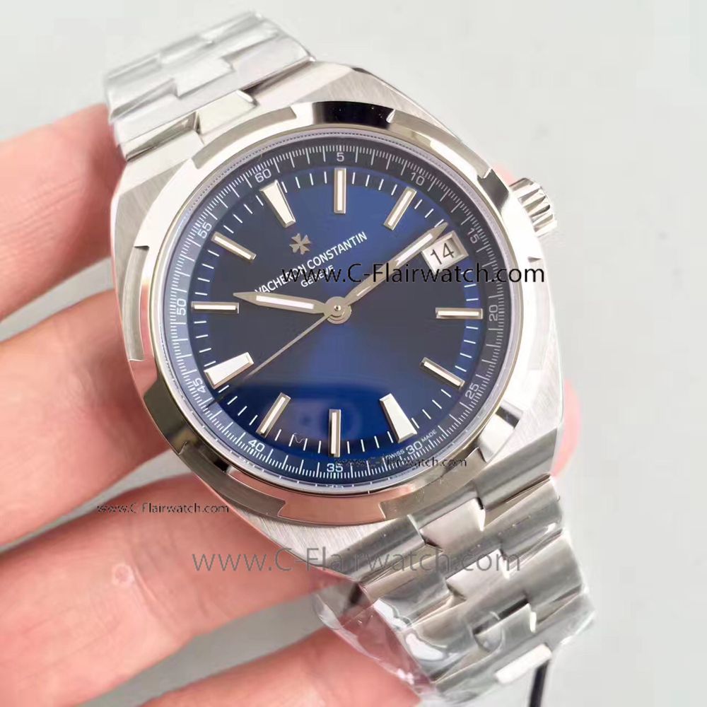 Clone Vacheron Constantin Overseas Watch SS Blue Dial 42mm